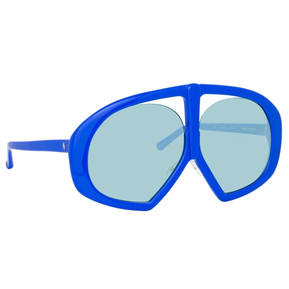 The Attico Vibrant Blue Statement Sunglasses